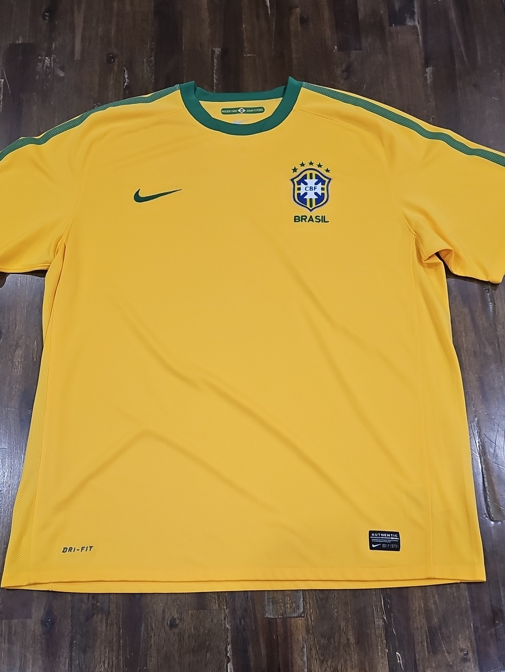 Nike 2010 Vintage Brazil Soccer Jersey